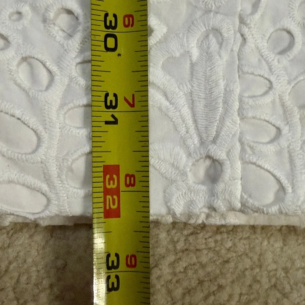 Lilly Pulitzer Shelli Stretch Eyelet Mini Sheath Dress Womens 10 Fitted Resort - Picture 8 of 12